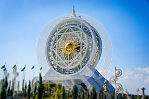 WorldÃ¢â¬â¢s tallest ferris wheel of white marble-clad at Alem Cultural and Entertainment Center photo